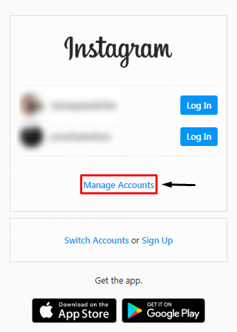 Remove a Remembered Account on Instagram