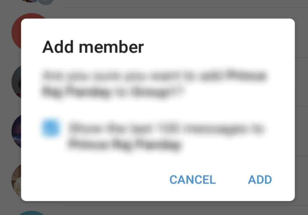 Add member in Telegram Group