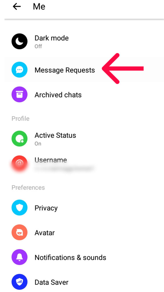 How to undo ignore messages on Messenger?