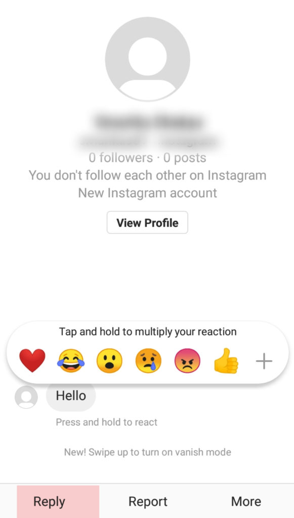 How to reply to a specific message on Instagram?