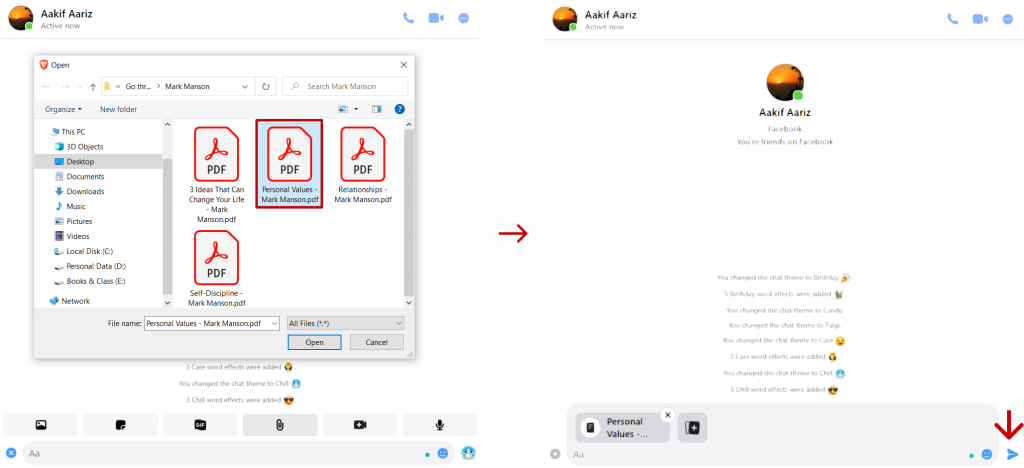 How To Send Files On Messenger