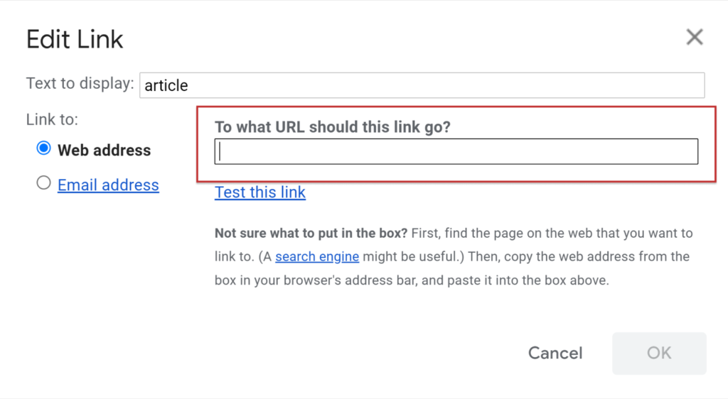 Create A Hyperlink In Gmail