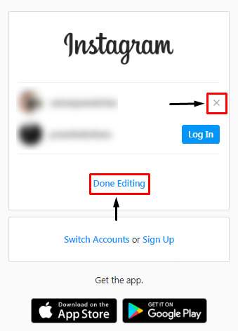 How to remove a Remembered Account on Instagram?
