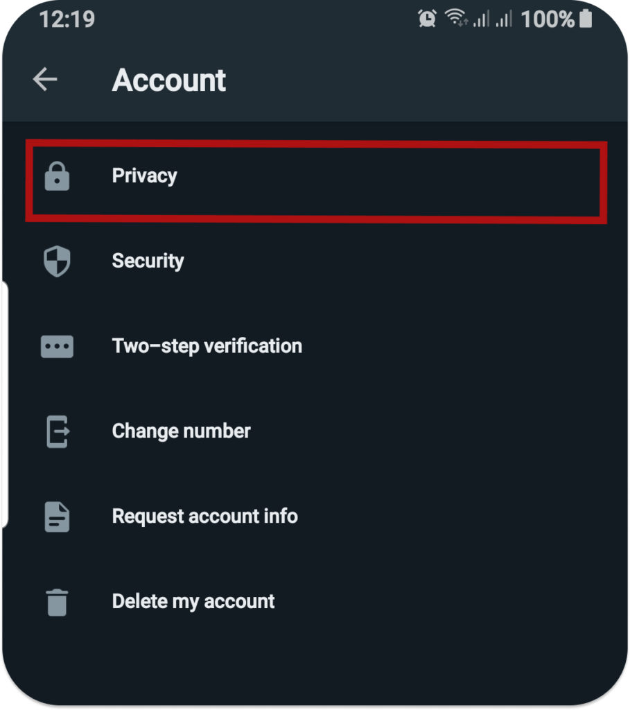 Customize Privacy settings