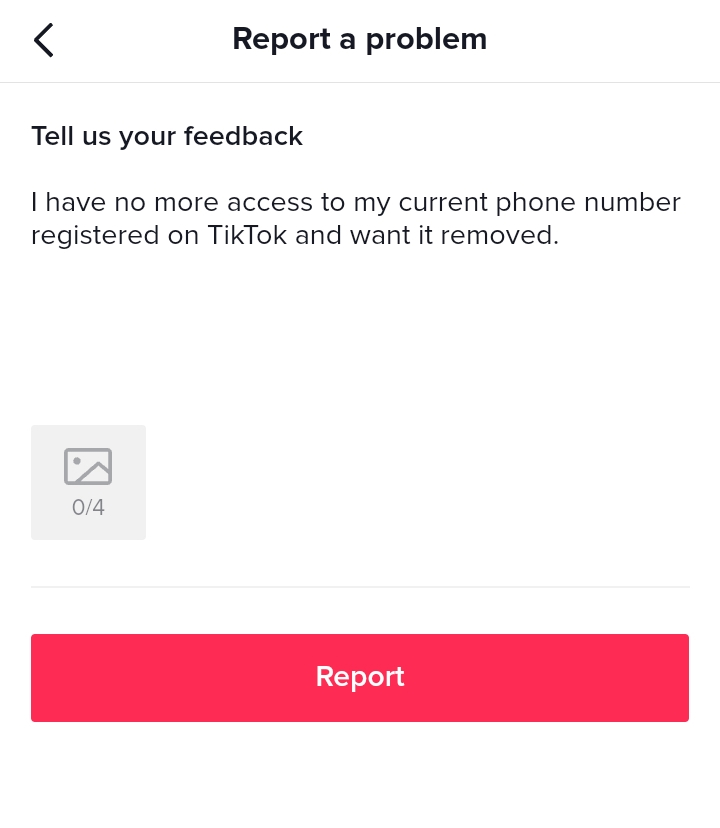 Remove number from TikTok