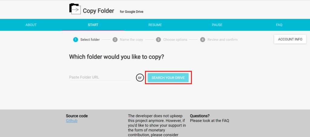 How to copy a folder in Google Drive?