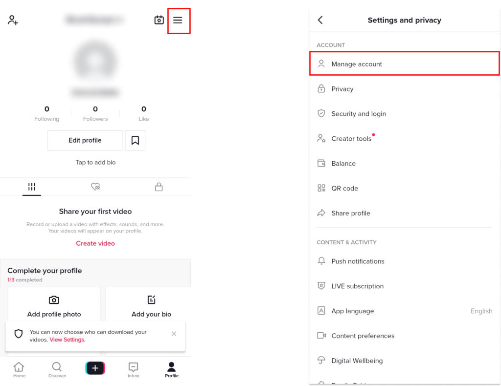 How to remove phone number from TikTok?
