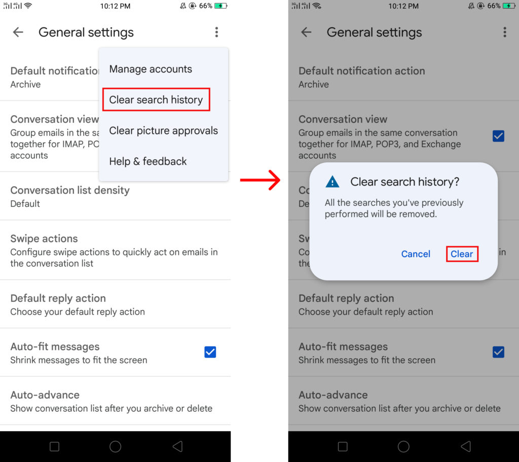 How to Delete Gmail Search History