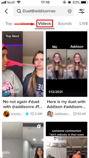 How to See Duets on Tiktok?