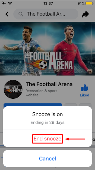 How to unsnooze someone on Facebook?