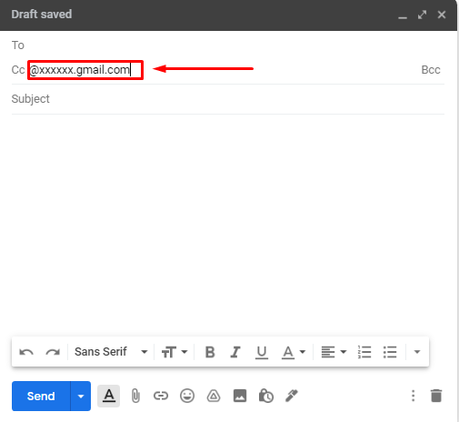 How to CC in Gmail on desktop?