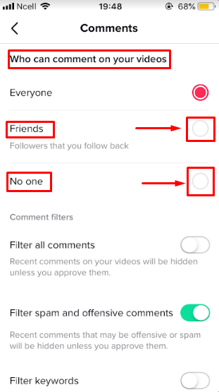 How to Limit Who Can Comment on Tiktok?