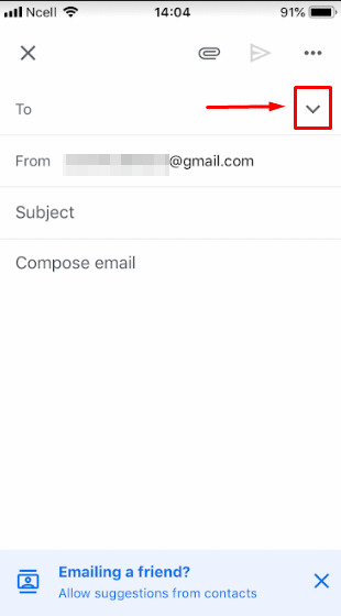 How to CC in Gmail?