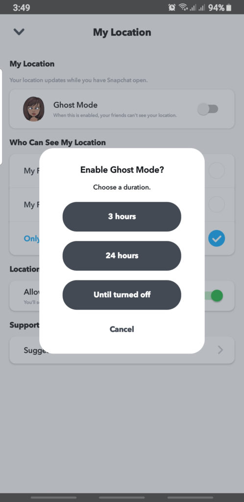 How to Hide Location on Snapchat?