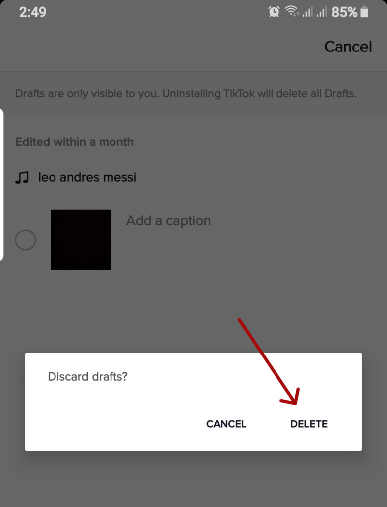 Can you Delete All your Tiktok Drafts at Once?