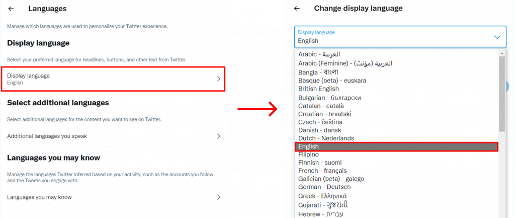 How To Change Twitter Language?
