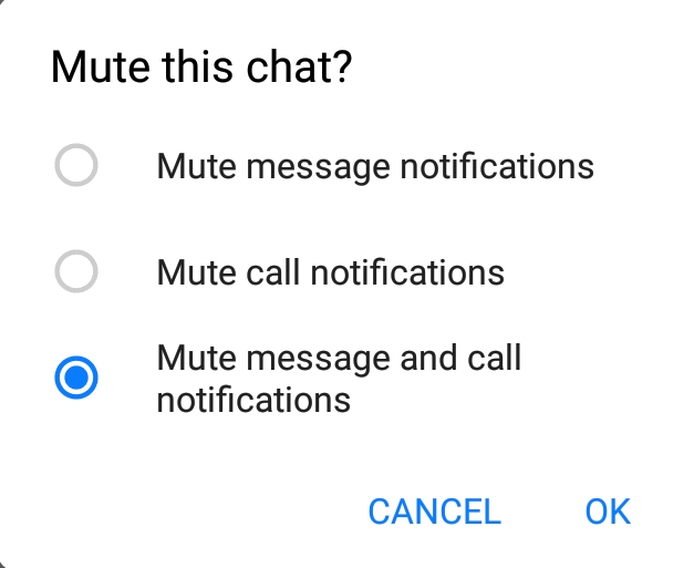 How to mute a group on Messenger?
