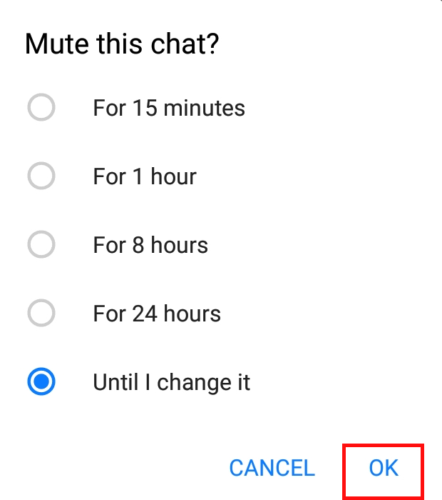 How to mute a group on Messenger?