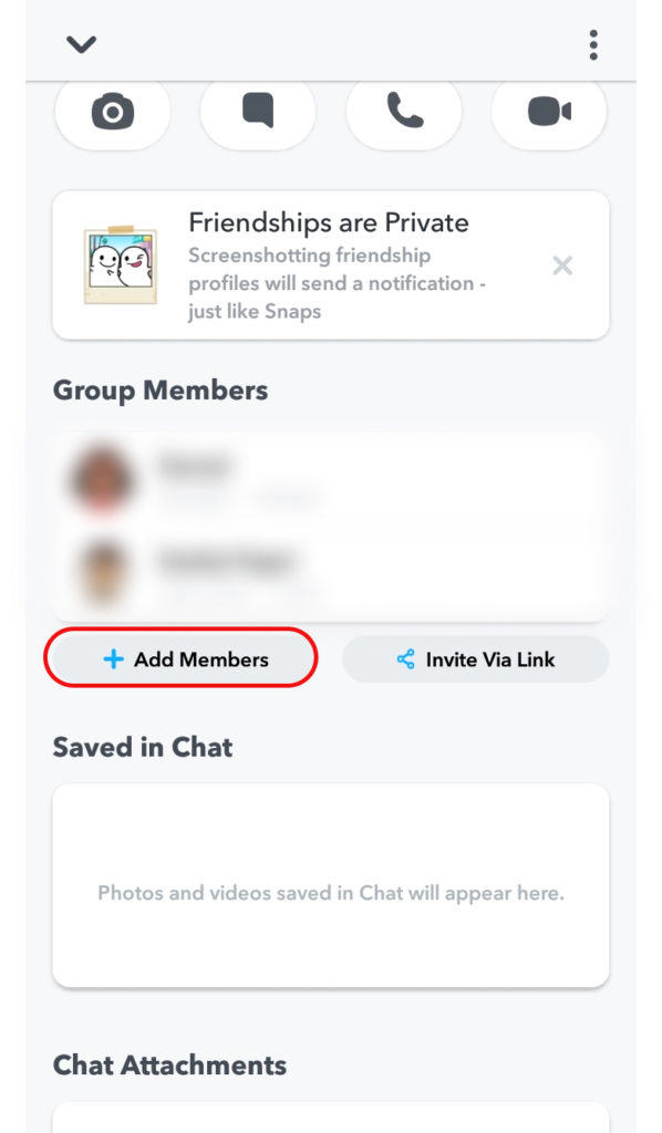 How to add friends to a group chat on Snapchat?