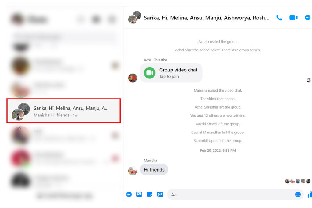 How to leave a group chat on Messenger?
