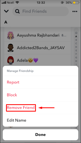 How to Remove Multiple Friends On Snapchat on IOS?