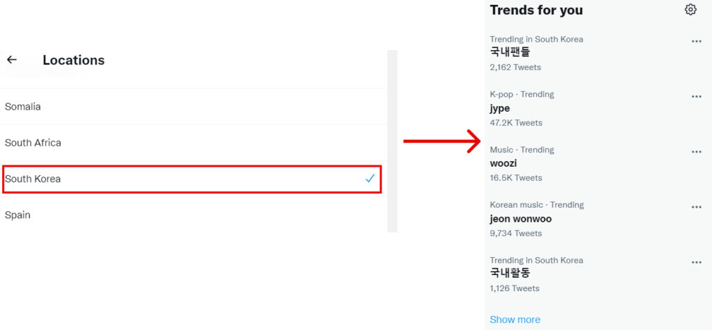 See Location Specific Trends on Twitter