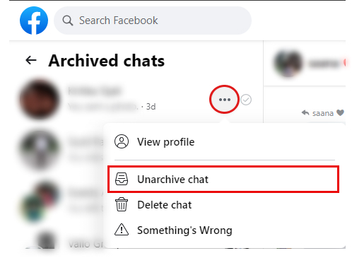 How to Unarchive Messages on Messenger?