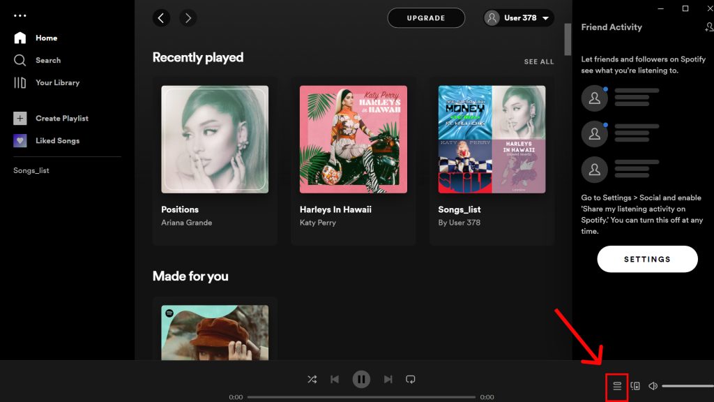How to clear queue on Spotify?