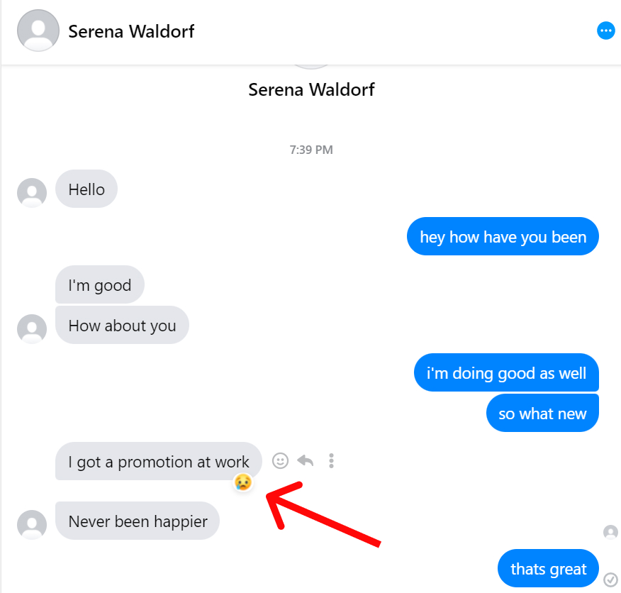 How to remove reaction on Messenger?