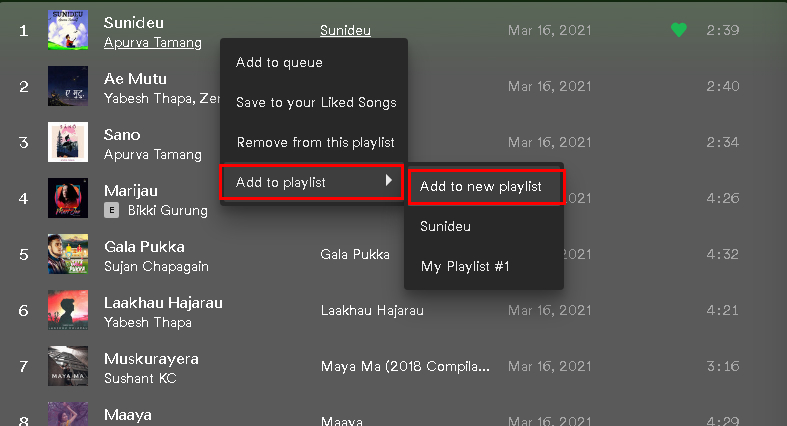 how to copy a Spotify playlist?