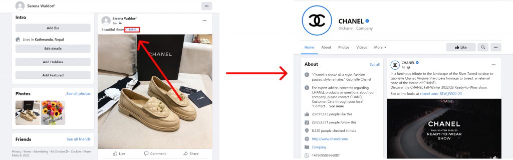 How to tag a business on Facebook?