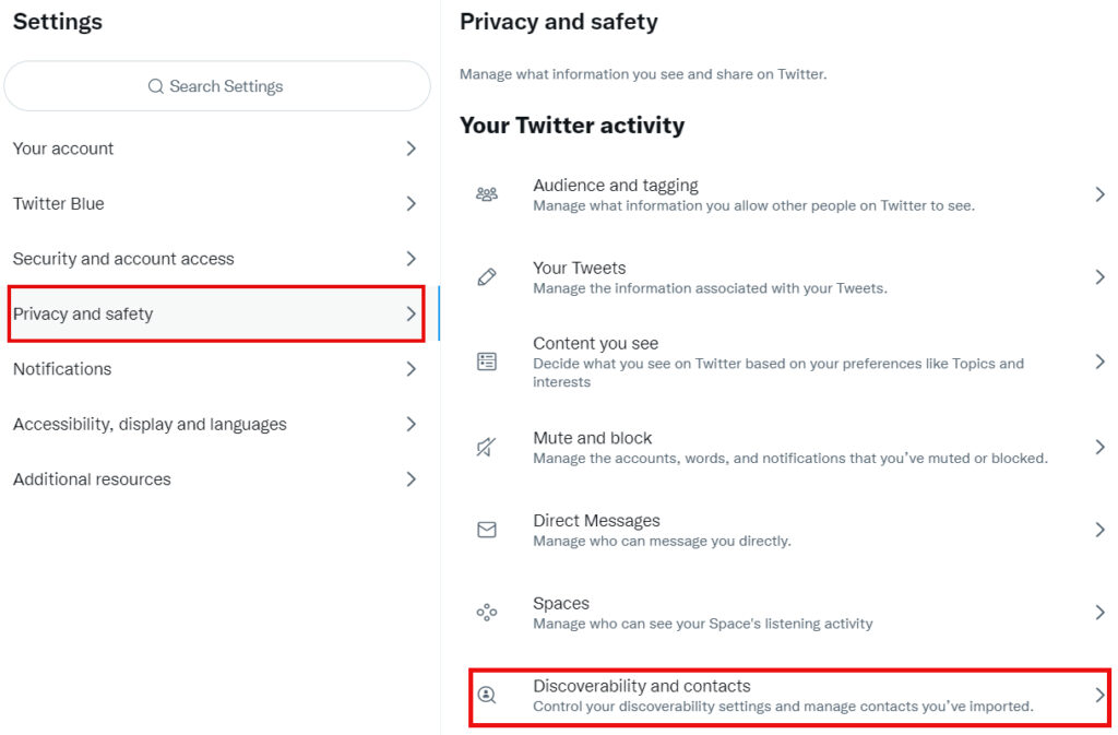 How to Find Contacts on Twitter?
