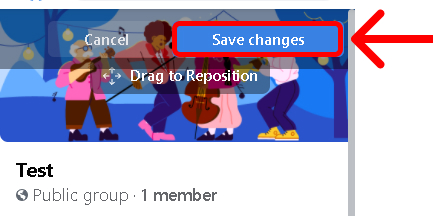 how to change Facebook banner in group?