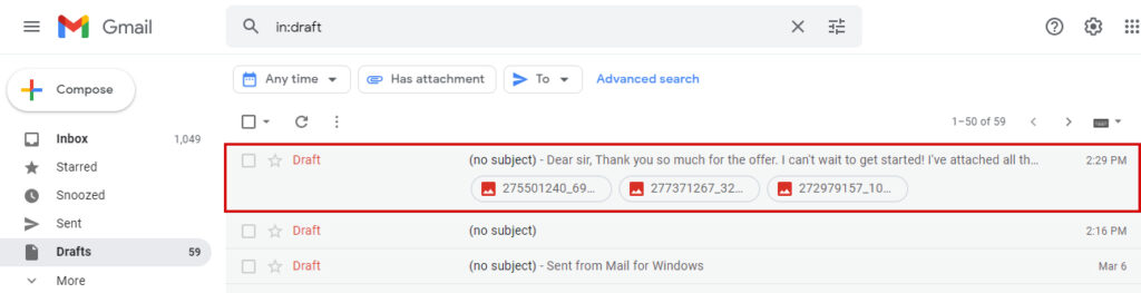 How to Send Draft Email in Gmail?