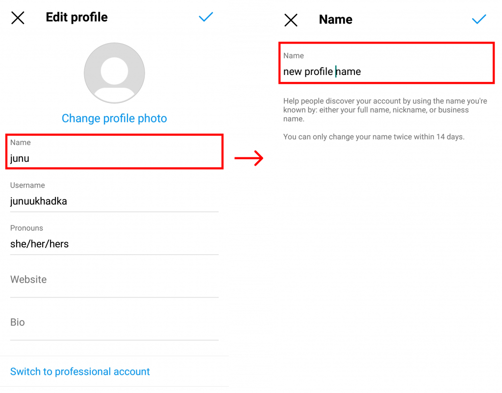 How to Change Name on Instagram?