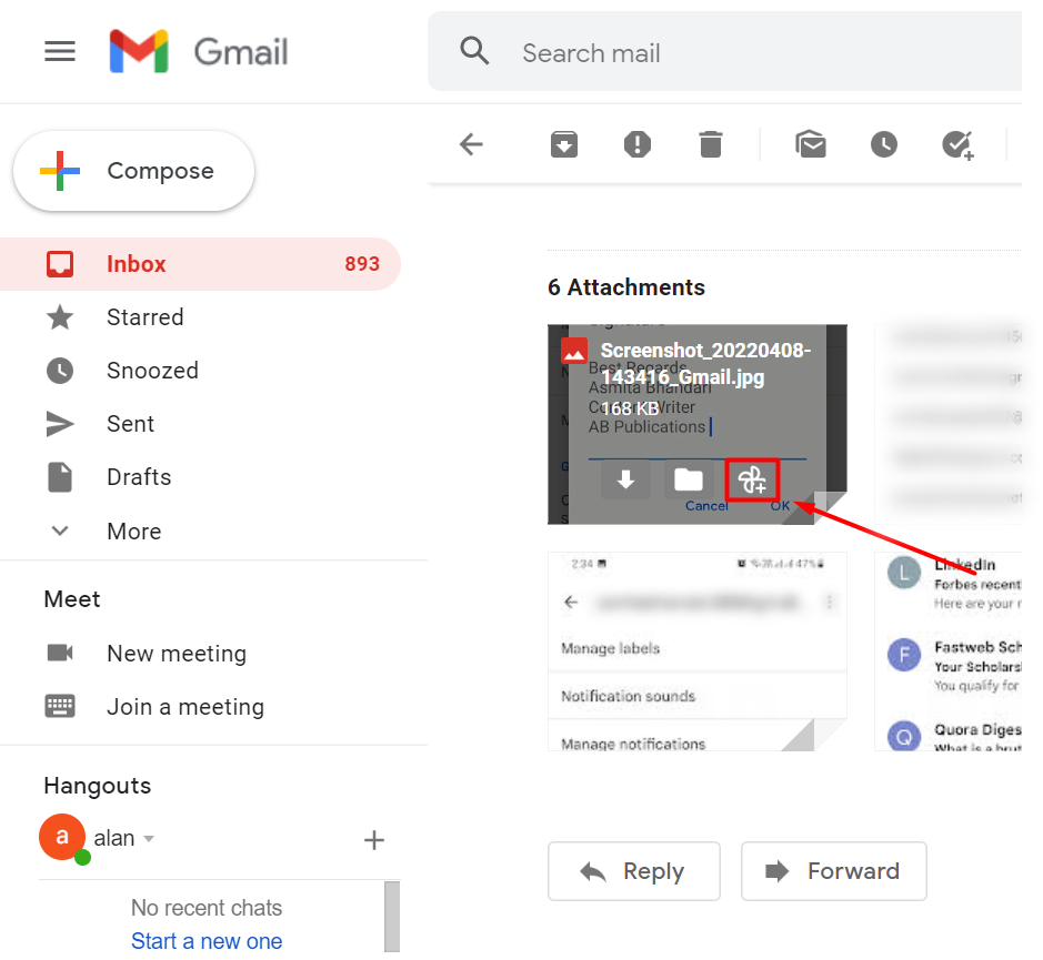 How to Save Photos From Gmail