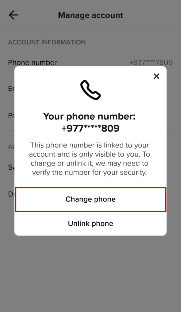 How to Change Phone Number on Tiktok?
