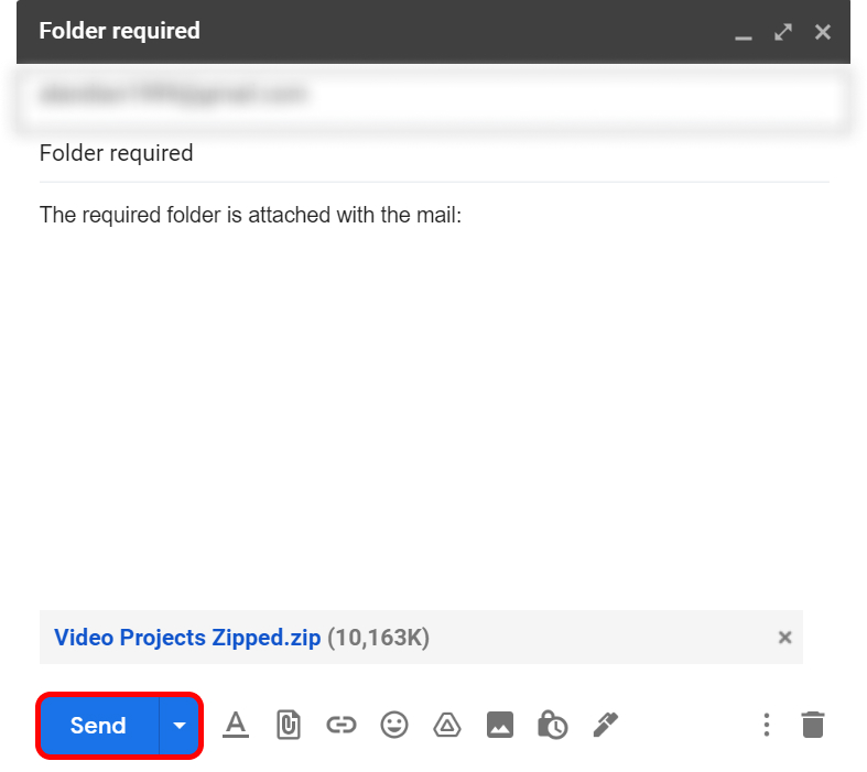 How to Send Folder in Gmail?
