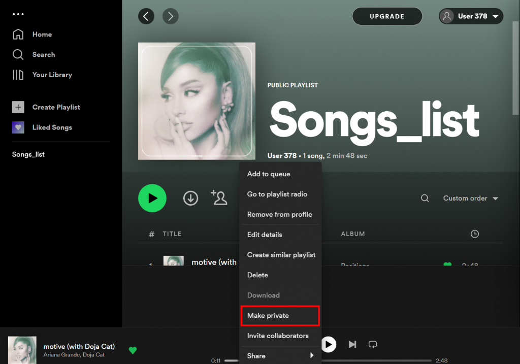 How to Make Spotify Playlist Private?
