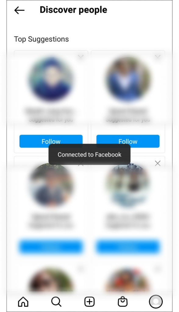 How to Find Contacts on Instagram through Facebook?