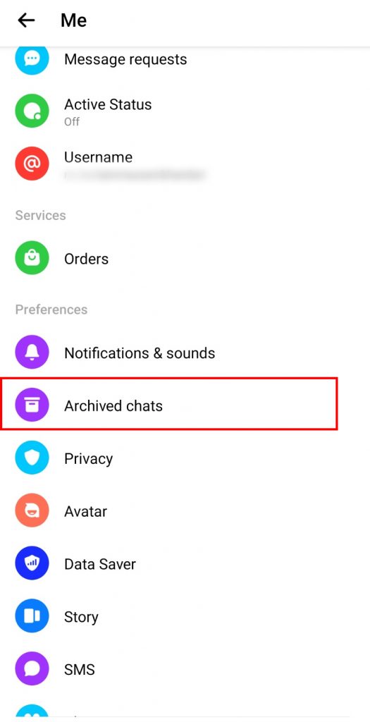 how to delete archived messages on messenger
