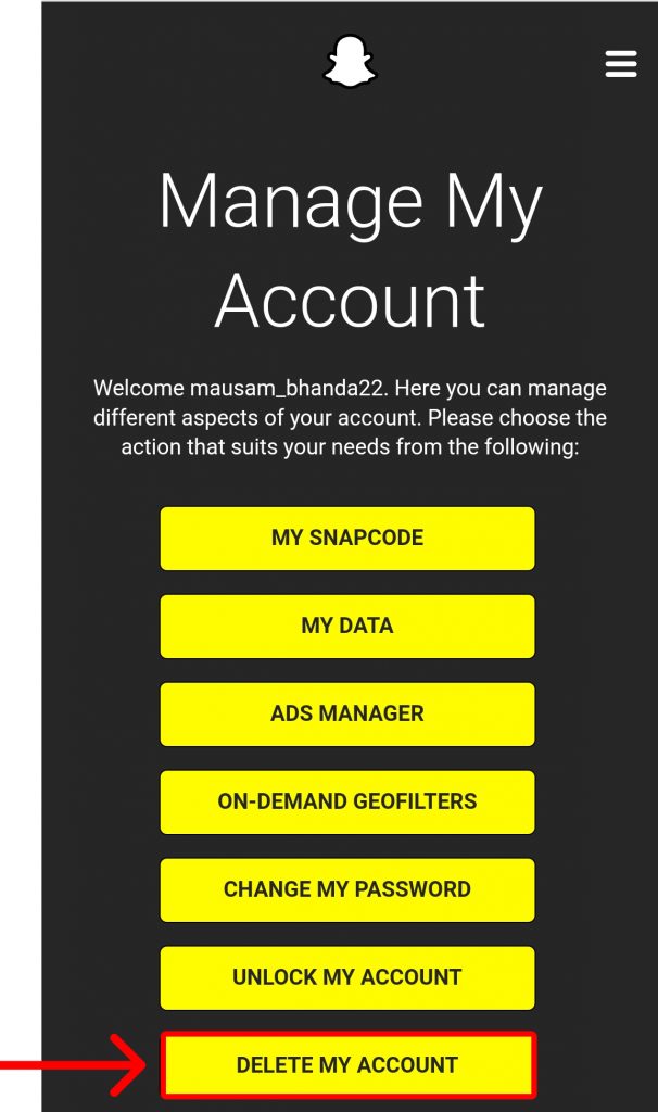 how to deactivate Snapchat account