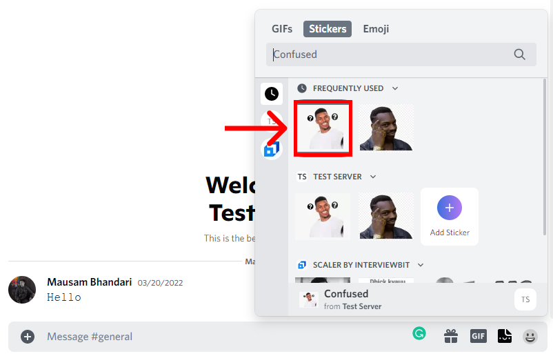 how to use stickers on Discord?