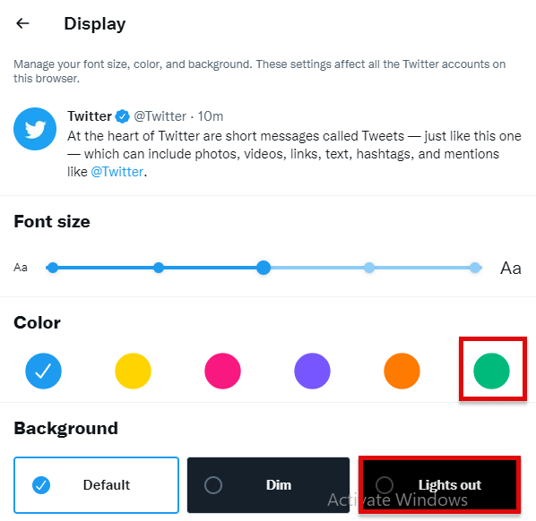 How to Change Twitter Color?