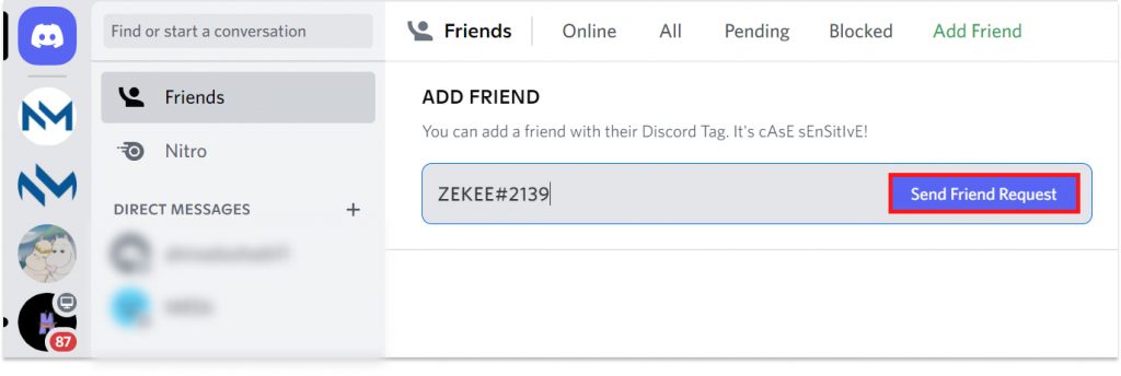 How to Add Friends on Discord using Discord tag?