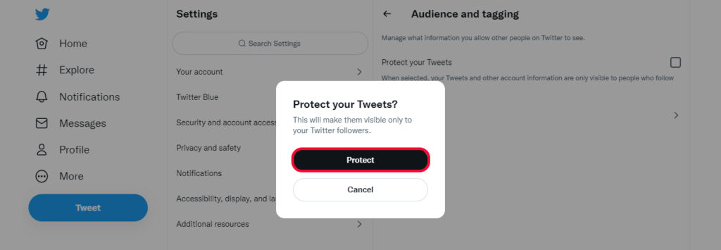 How to Switch to Private Twitter?