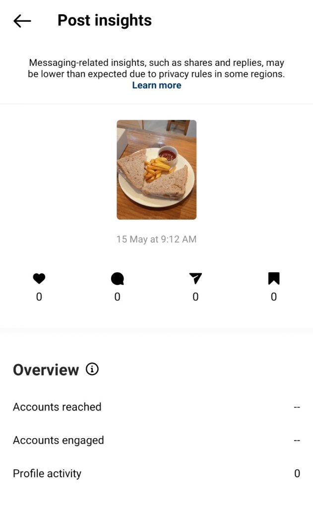 how to see post insights on Instagram?
