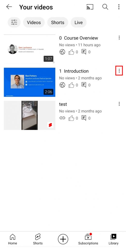 how to delete videos on Youtube?