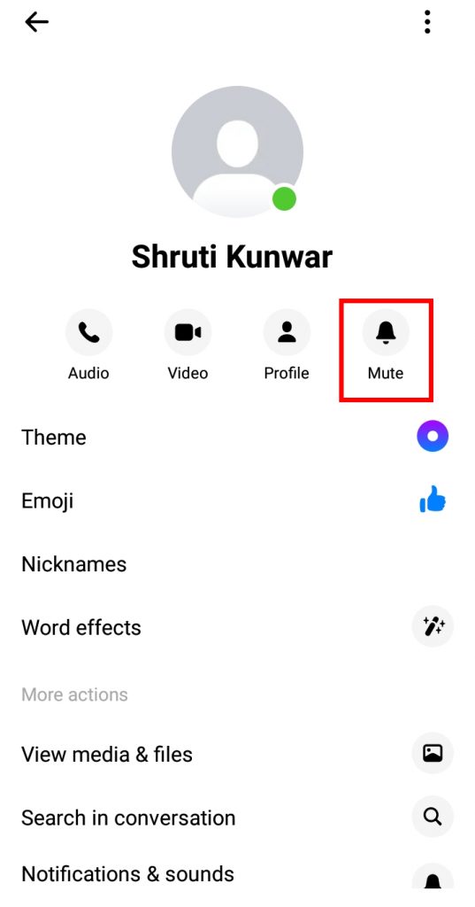 How to Turn off Notifications from a Specific Person?