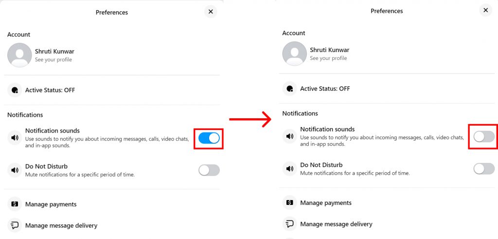 How to Turn Off Messenger Notifications using Desktop?